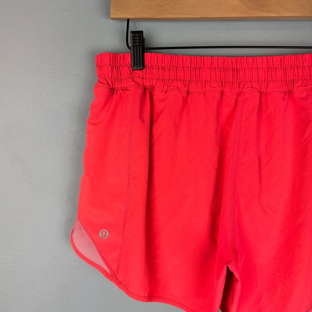 Lululemon Hotty Hot High Rise 4" Shorts Women's 10 Pink Lined Running Athletic